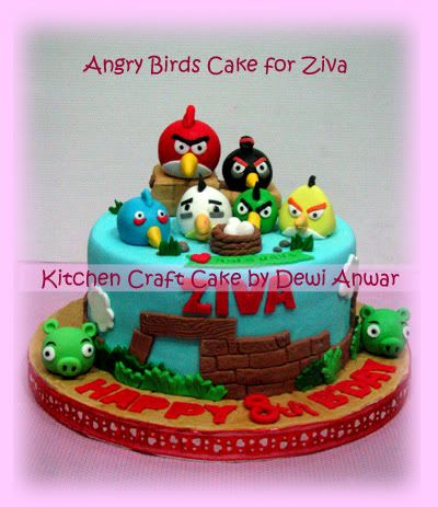 Barney Birthday Cake on Angry Birds Cakes   Kitchen Craft Cake