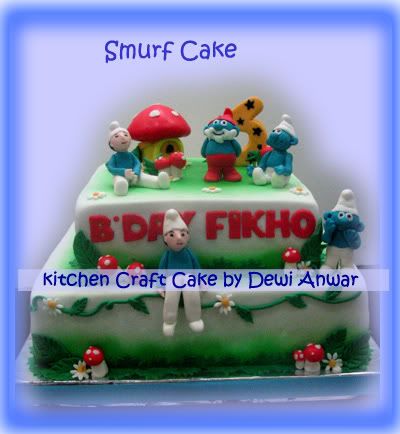 Smurf Birthday Cake on Cake Pan Smurf Cake Decorating Pictures Of Smurf Cakes Smurf Birthday