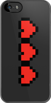 8 Bit Hearts    iPhone Case Cover     001