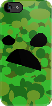 Artistic Creeper Face    iPhone Case Cover     054