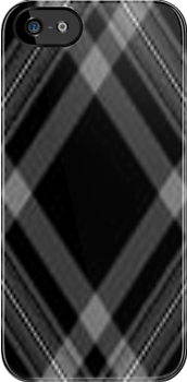 Black and Grey Plaid    iPhone Case Cover    106