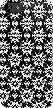 Black And White -Abstract Stars    iPhone Case Cover     109
