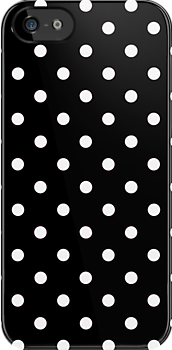 black and white Polka Dot    iPhone Case Cover     110