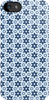 Blue star pattern    iPhone Case Cover    134