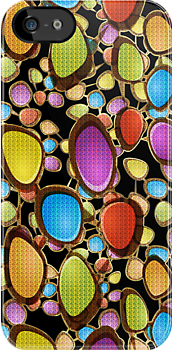 Colorful Oval Shapes  iPhone Case Cover     243