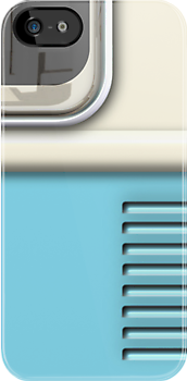 Cream Blue Camper Van  iPhone Case Cover     259
