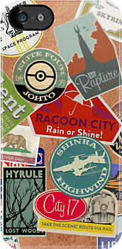 Gaming Journey - Videogame Luggage Labels  iPhone Case Cover     409