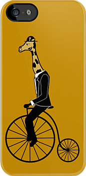 Penny-farthing Giraffe iPhone Kılıf-Kapak 807