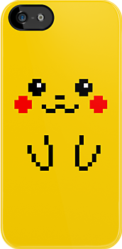Pikachu Face 8bit iPhone Kılıf-Kapak 811