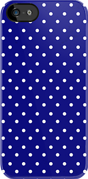 Polka Dots Blue and White  iPhone Case Cover     852