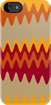 Retro Zigzag Colorful Chevron Striped Pattern iPhone Kılıf-Kapak  974