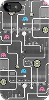 Return Of The Retro Video Games Circuit Board iPhone Kılıf-Kapak  977