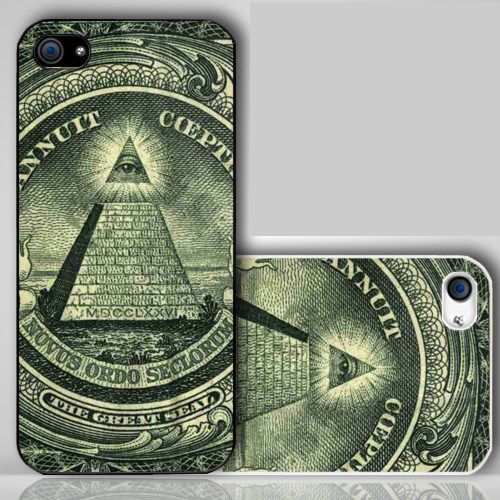Illuminati Symbols One Dollar Bill  iPhone Case Cover    165