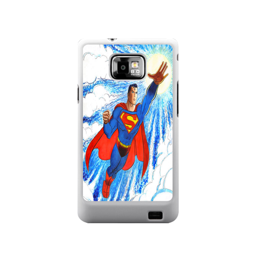 Speeding up Superman Samsung Galaxy S II Kapak-Kılıf 042