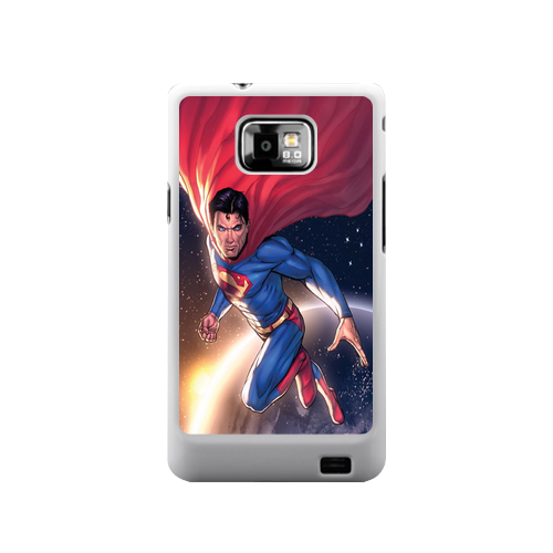 Superman in Outer Space Samsung Galaxy S II Kapak-Kılıf 043