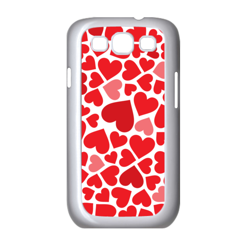 Bright Red Hearts Samsung Galaxy S3 I9300 Kapak-Kılıf 059