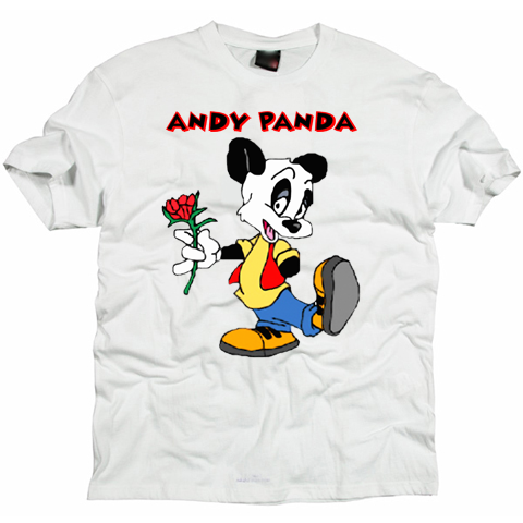 ANDY PANDA Retro Cartoon Tshirt #01