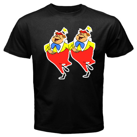 Alice in Wonderland Tweedledee and Tweedledum Tshirt #01