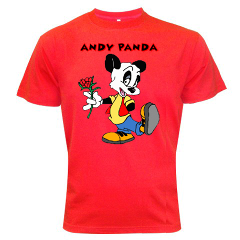 ANDY PANDA Cartoon Red Color Tshirt # 01