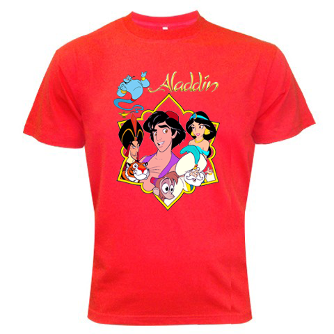 Aladdin Cartoon Red Color Red Color  #01