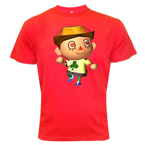 Animal Crossing Cartoon Red Color Tshirt #03