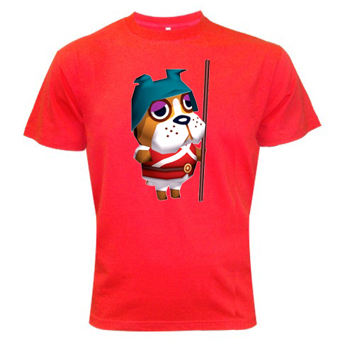 Animal Crossing Cartoon Red Color Tshirt #04