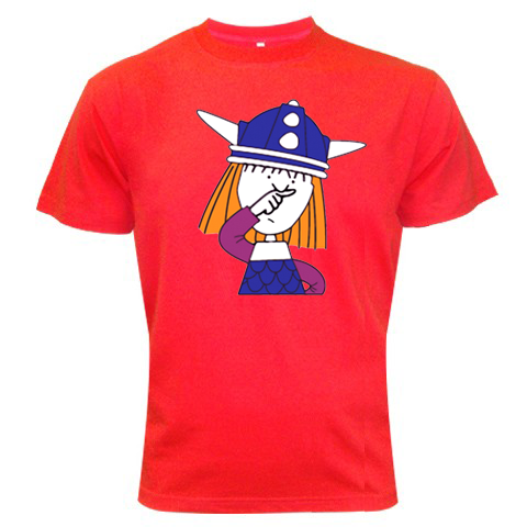 Asterix Cartoon Red Color Tshirt #20