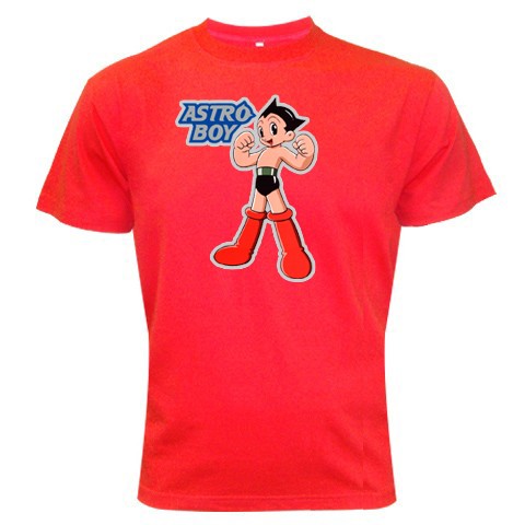 Astroboy Cartoon Red Color Tshirt #01