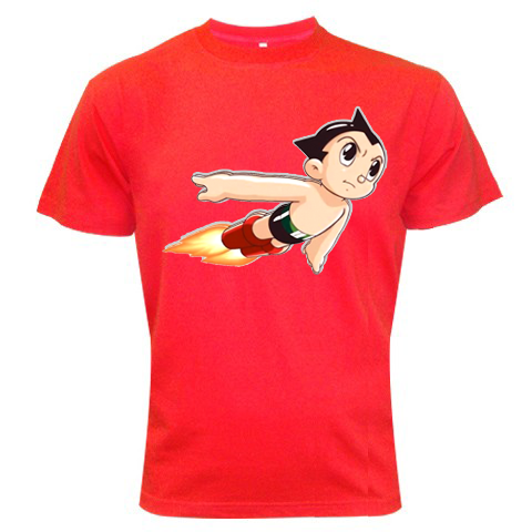 Astroboy Cartoon Red Color Tshirt #02