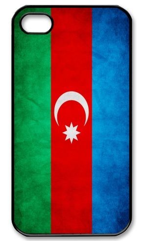 AZERBAIJAN Azerbaijani Baku FLAG Country iPhone Kılıf-Kapak 070