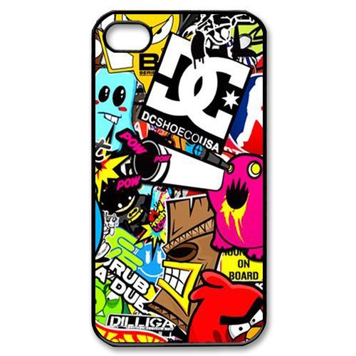 B&W DC JDM STICKER BOMB iPhone Kılıf-Kapak 071