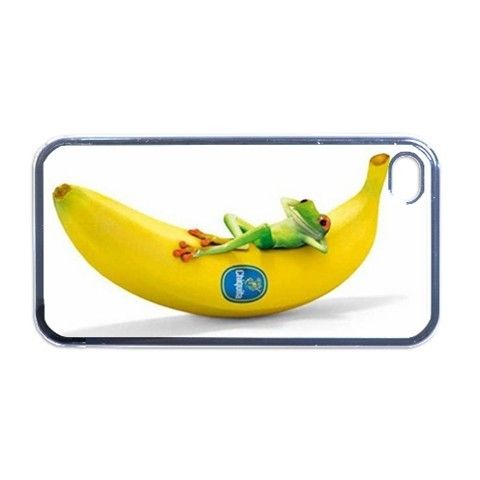 Funny Frog on Banana iPhone Kılıf-Kapak 698