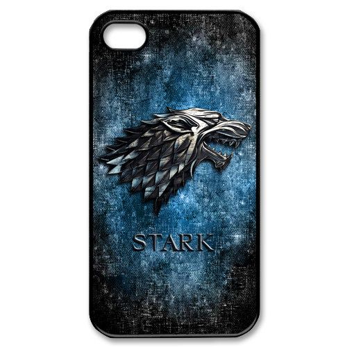 Game of throne Stark clan family wolf silver logo iPhone Kılıf-Kapak 710