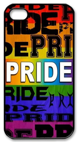 GAY PRIDE TEXT DESIGN RAINBOW FLAG Lesbian homosexual LGBT iPhone Kılıf-Kapak 714