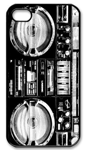 Vintage Retro Ghettoblaster boombox old school Radio iPhone Kılıf-Kapak 853