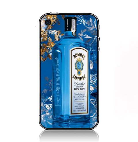 Alcohol Gin Liquor Bombay Sapphire iPhone Kılıf-Kapak 066