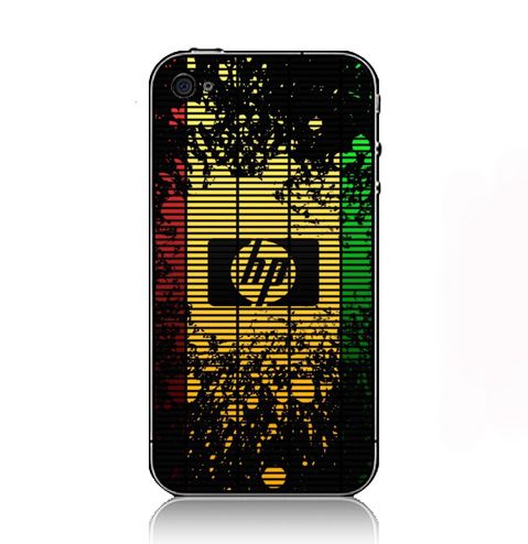 Green Dark Red Yellow Hewlett Packard Rasta Splatter  iPhone Case Cover     296