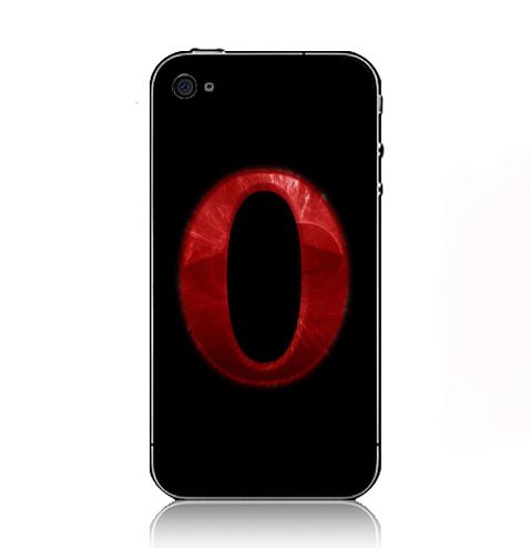 Red Opera Web Browser logos iPhone Kılıf-Kapak  555