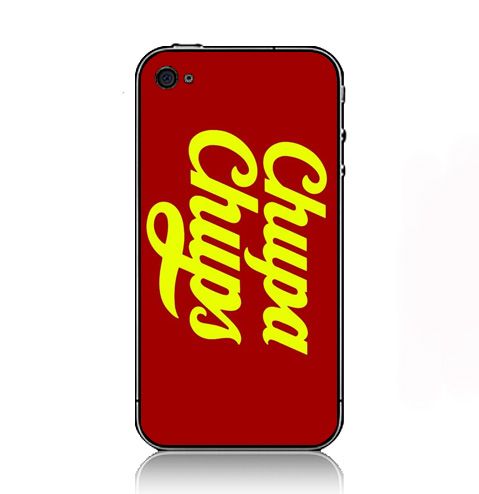 Text Chupa Chups Lollipop iPhone Kılıf-Kapak  670