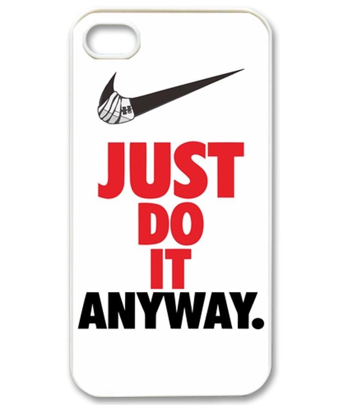 White Nike Just Do It Anyway iPhone Kılıf-Kapak  916