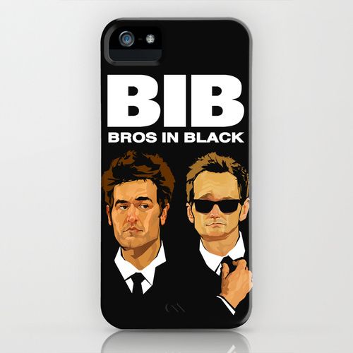Bros in Black (How I Met Your Mother)iPhone Kılıf-Kapak 429