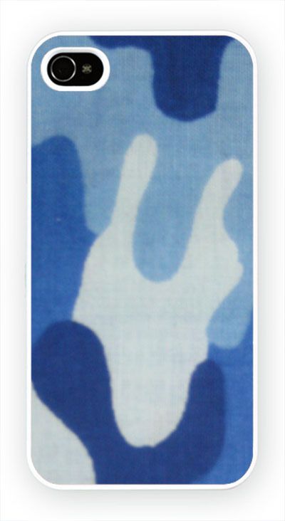 Army Pattern Camouflage Blue iPhone Kılıf-Kapak-051