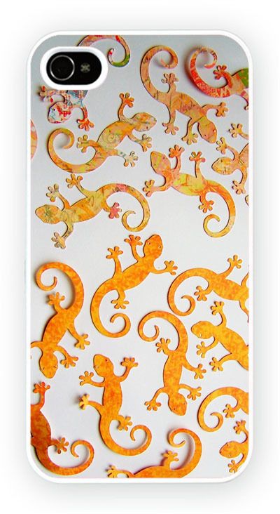 Gecko Lizard Pattern iPhone Kılıf-Kapak-433