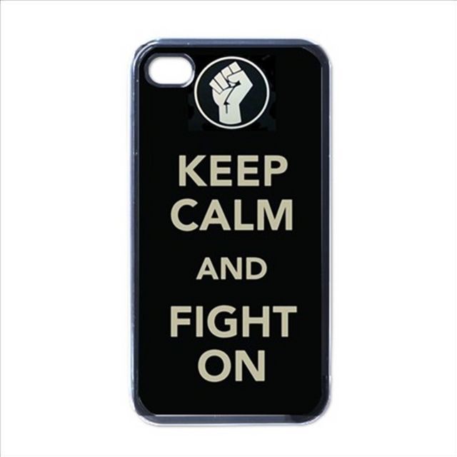 KEEP CALM AND FIGHT ON iPhone Kılıf-Kapak-591