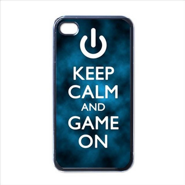 KEEP CALM AND GAME ON iPhone Kılıf-Kapak-592