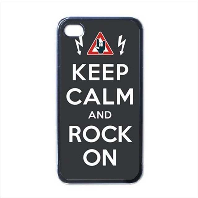 KEEP CALM AND ROCK ON (2) iPhone Kılıf-Kapak-598