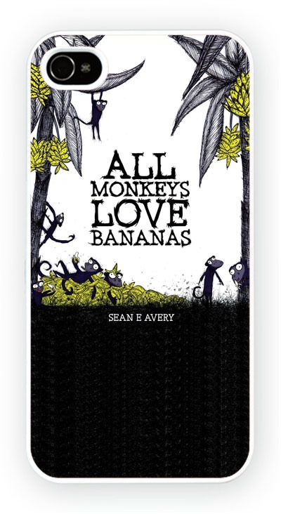 Monkey I Love Banana iPhone Kılıf-Kapak-763