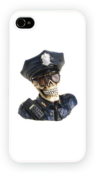 Police Skull Skeleton iPhone Kılıf-Kapak-912
