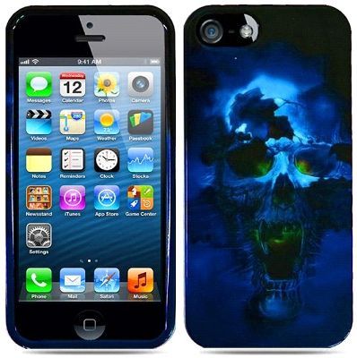 Blue Skull Design  iPhone Case Cover    027