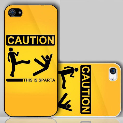 Caution This is Sparta  iPhone Case Cover    035